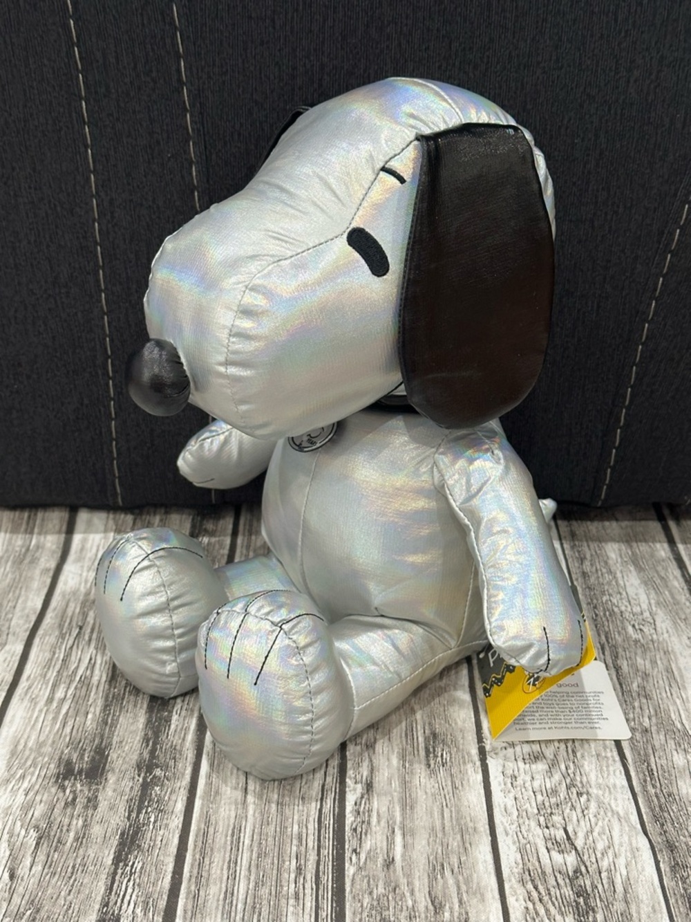 Peanuts 75th Anniversary Snoopy Metallic Design Plush Kohl's Cares New